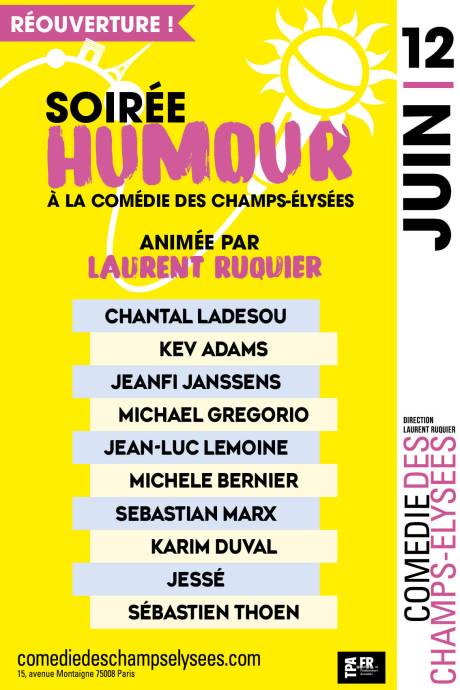 Soirée humour du 12 juin