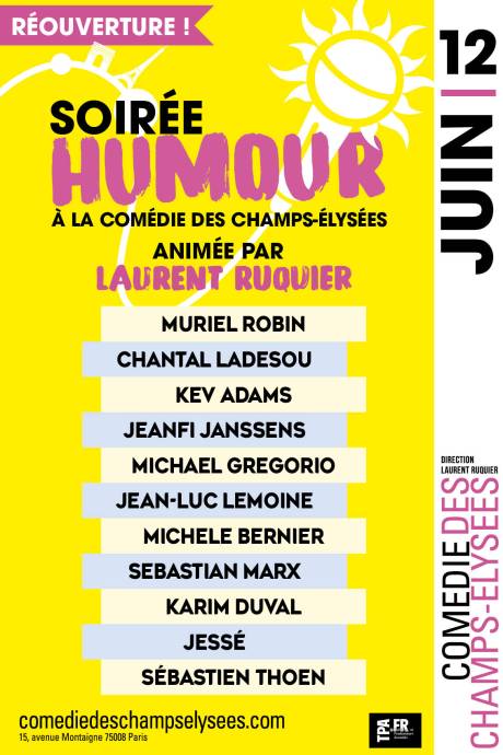 Soirée humour du 12 juin